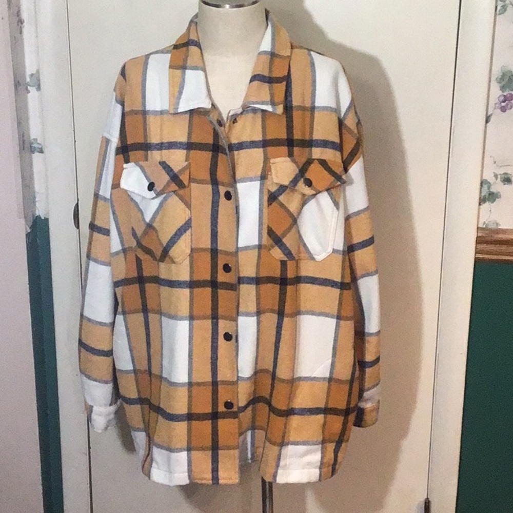 Women’s HFX flannel shacket  shirt jacket